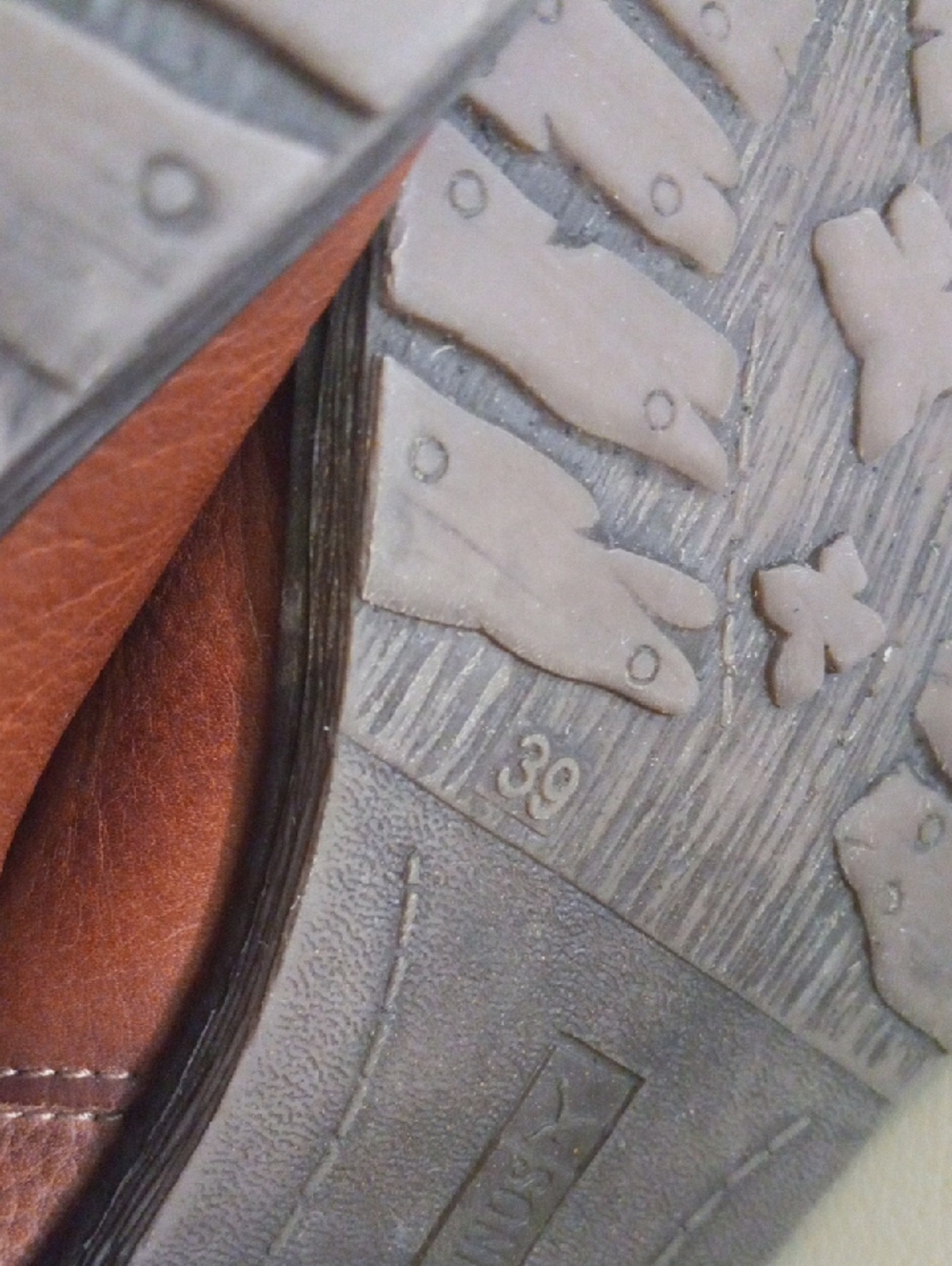 PIKOLINOS Chestnut Brown Leather Mid-Calf Riding Boots Size 39 - Picture 13 of 13